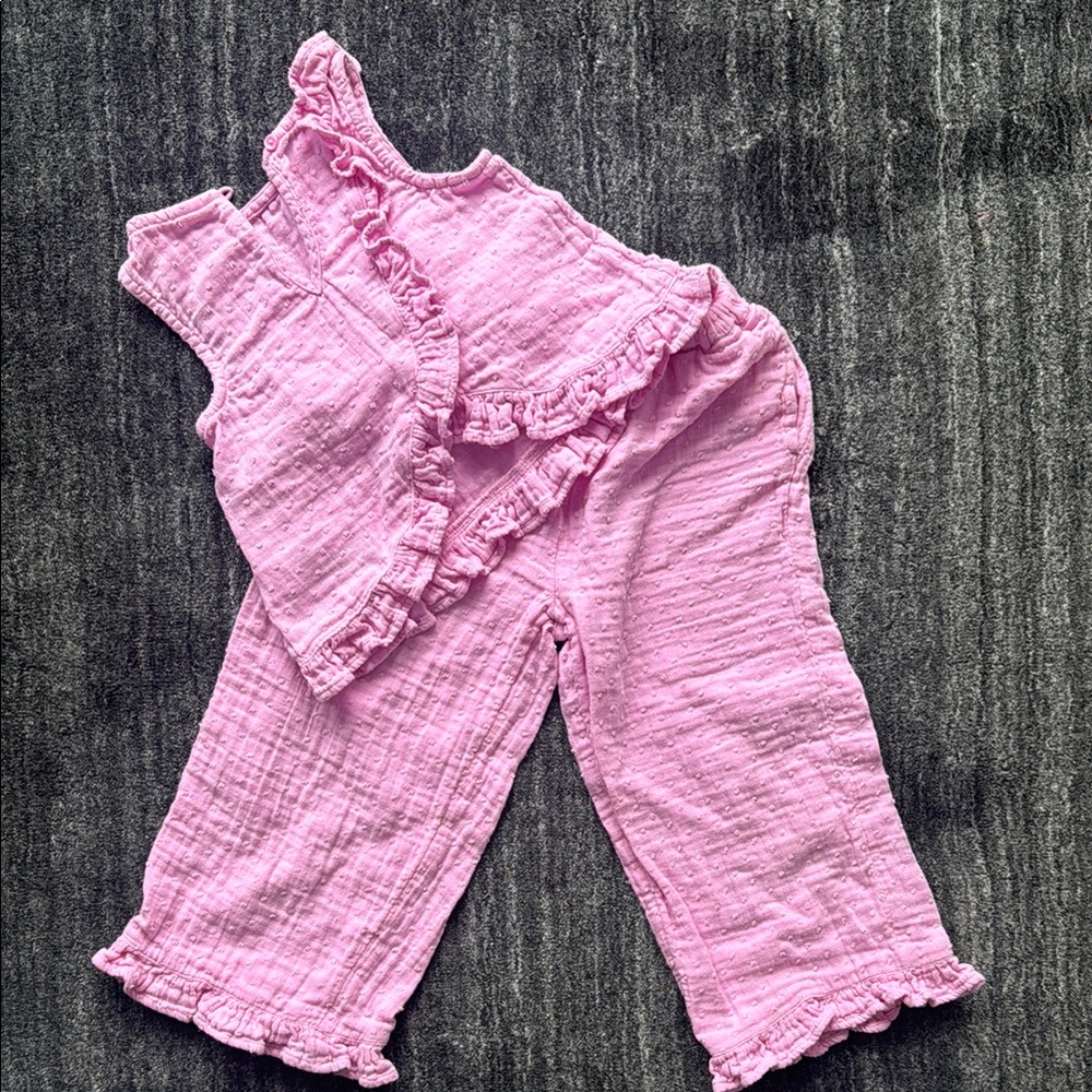 Pink Ruffled Baby Outfit - Picture 3 of 3